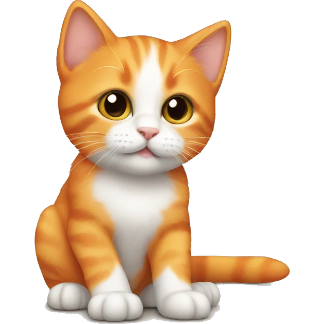 Orange kitten emoji