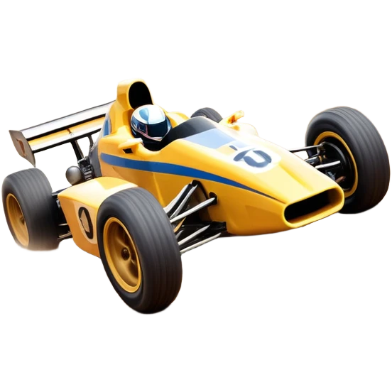 A high-speed racing car or motorcycle zooming down a track, leaving a trail of dust and excitement. The scene conveys energy and adrenaline, with blurred motion showing the speed and precision of motorsport, set against a dynamic racing track backdrop. emoji