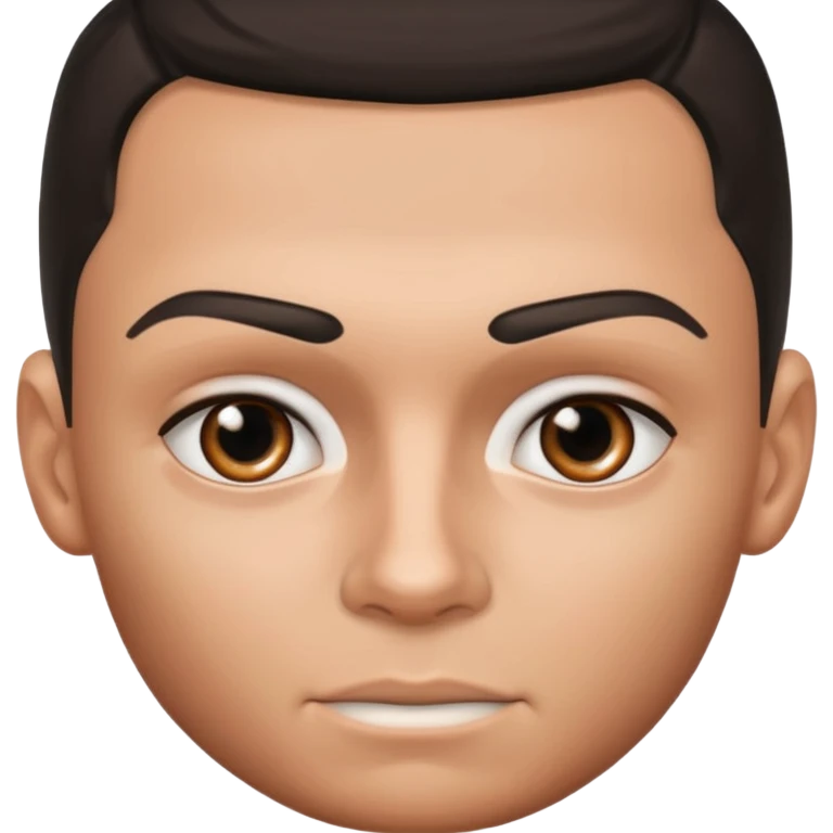 Cristiano Ronaldo's eyes and eyebrows, no face emoji