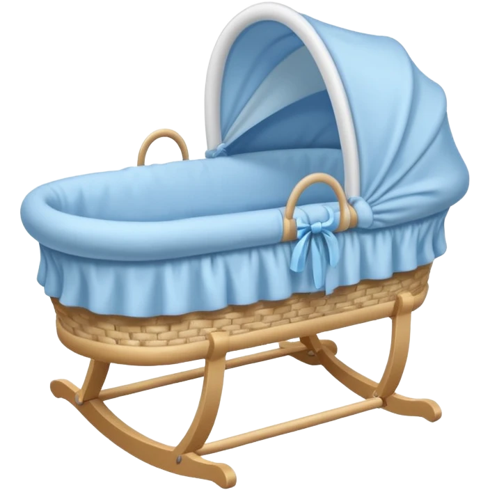 blue baby bassinet emoji