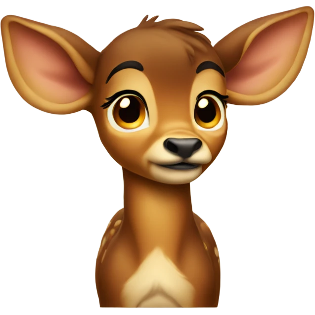very very sad bambi emoji