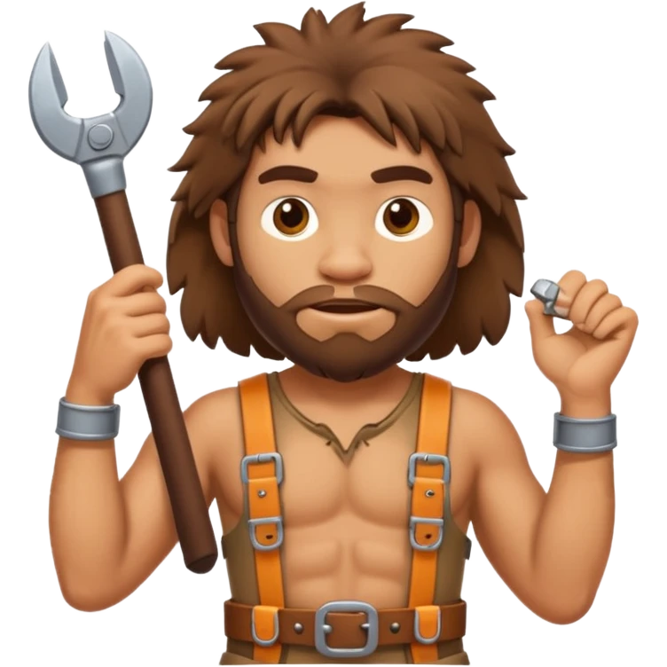 Caveman in a toolbelt emoji