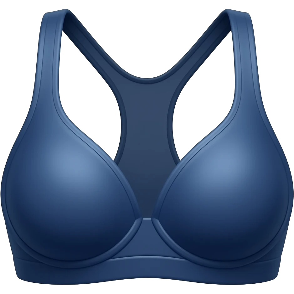 Navy blue pilates leggings and bra emoji