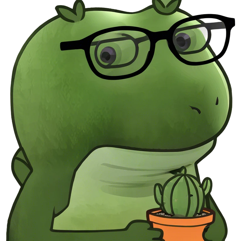 cactus avec des lunettes  emoji