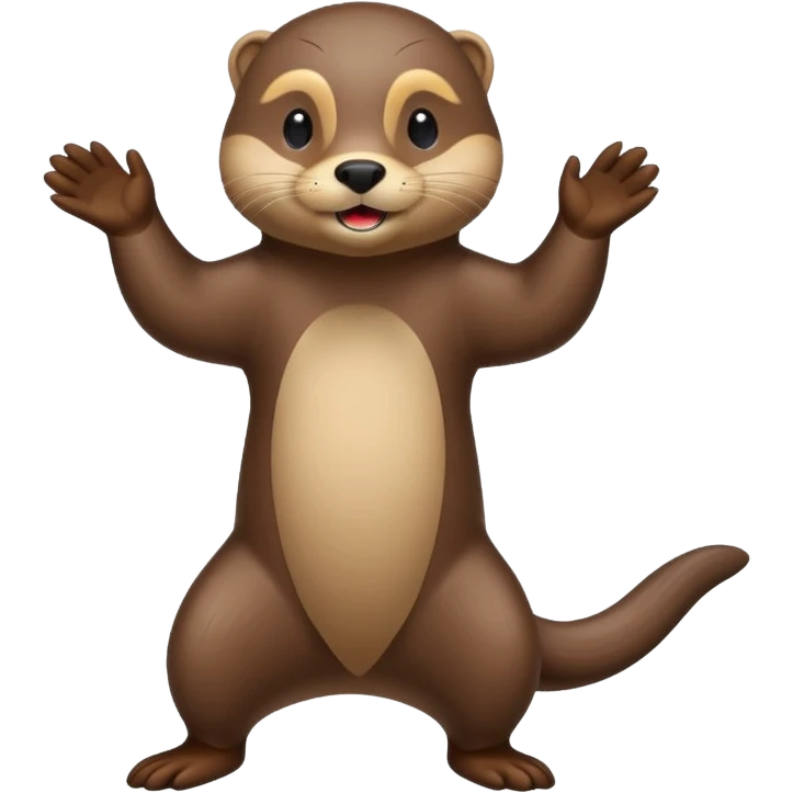 Dancing otter emoji