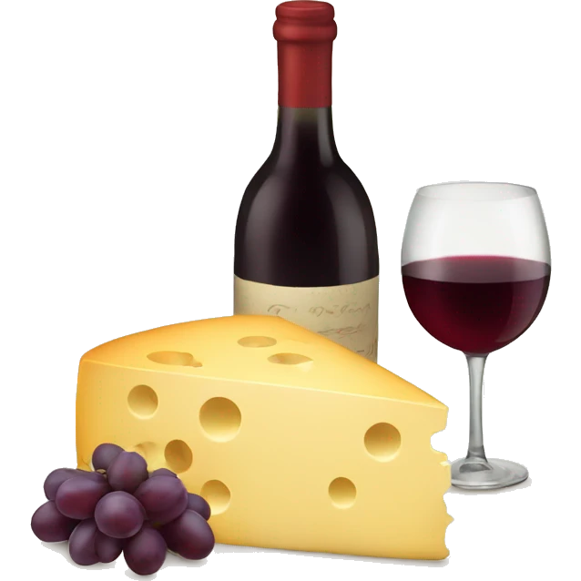 cheese and wine emoji
