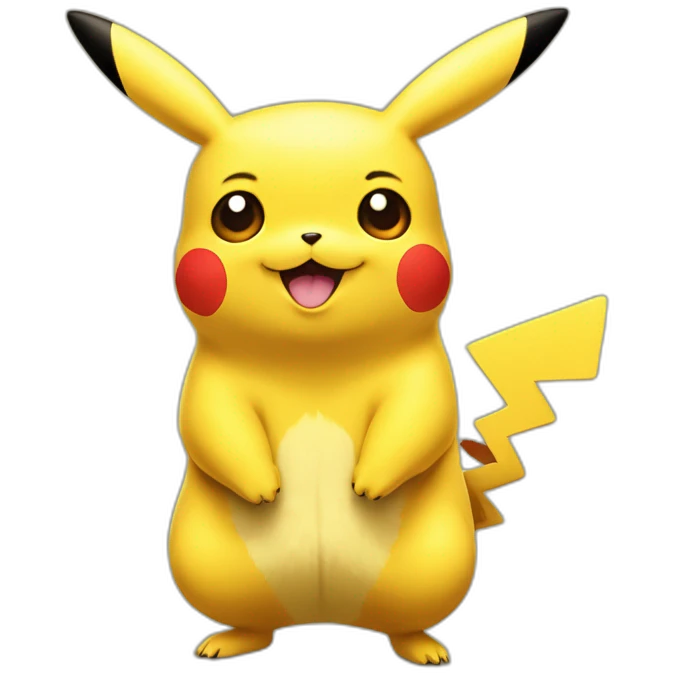 Pikachu en colère avec une grosse balafre emoji