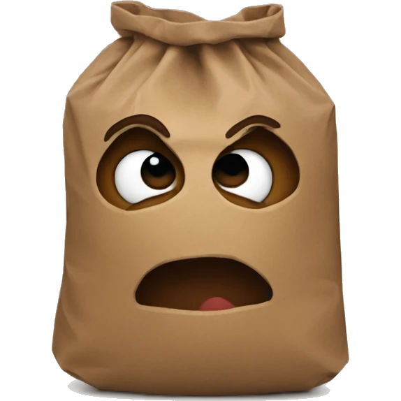 Spiderman with a brown bag over his face emoji