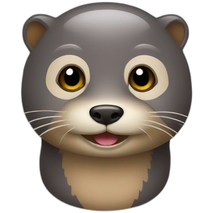 Chat avec loutre emoji