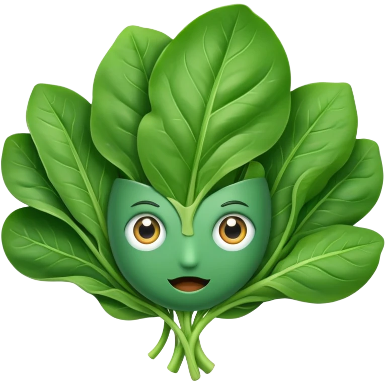 Spinach with eyes emoji
