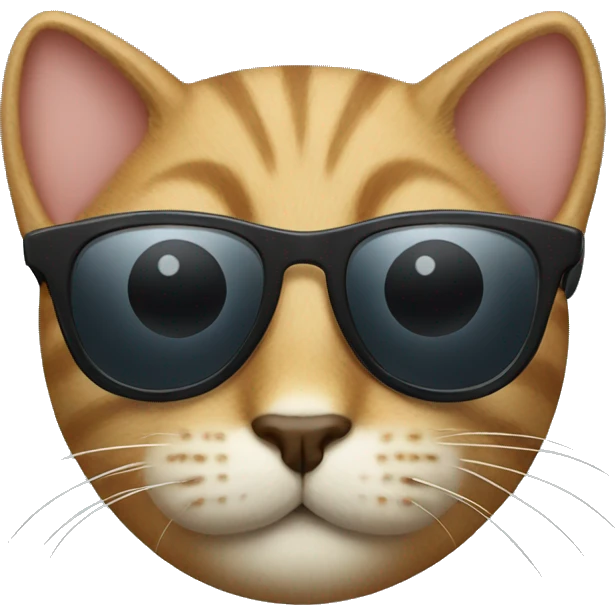 Cat with sunglasses emoji