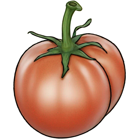 handwritten tomato emoji