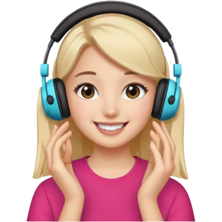 Girl filming TikTok content  emoji