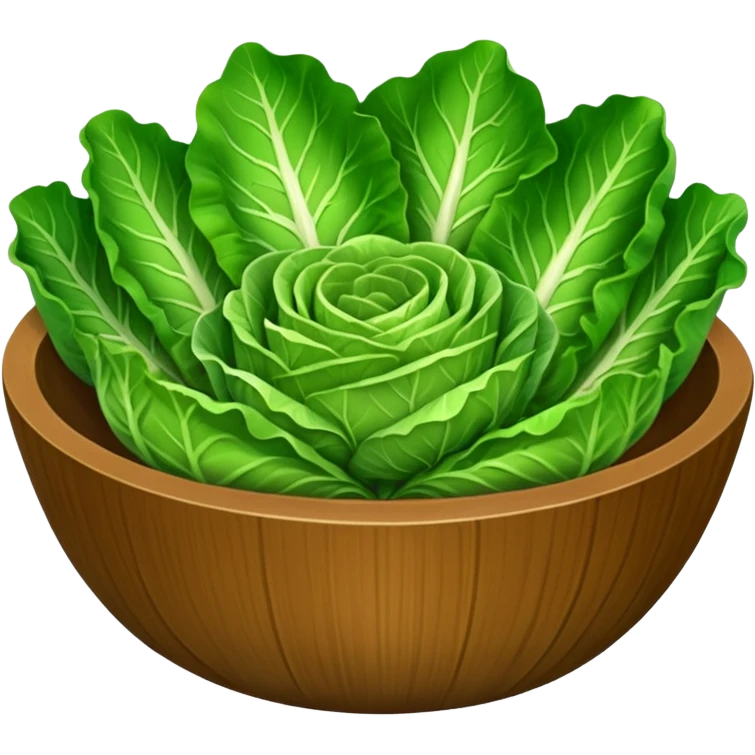 salad bowl with lettuce only emoji
