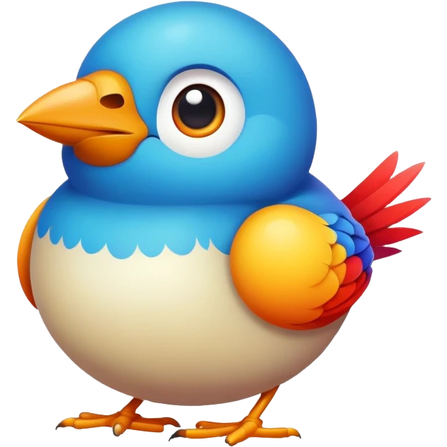 Bird with balls emoji