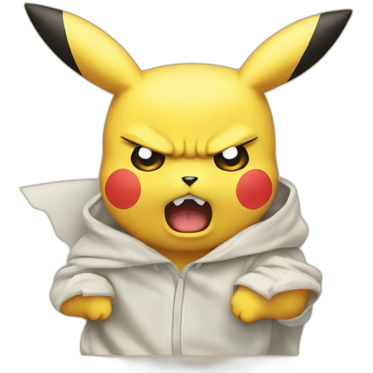 Angry pikachu emoji