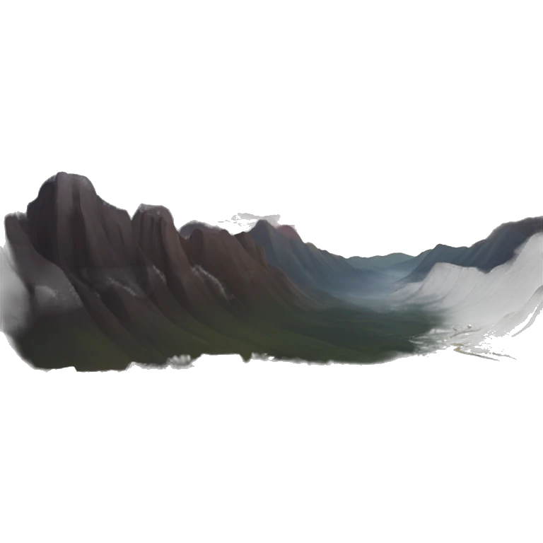 town in a valley between mountains at nighttime  emoji