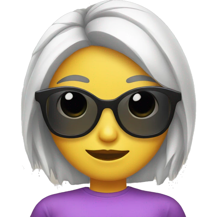 Chica con gafas emoji