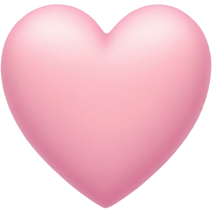 Pink pastel heart emoji