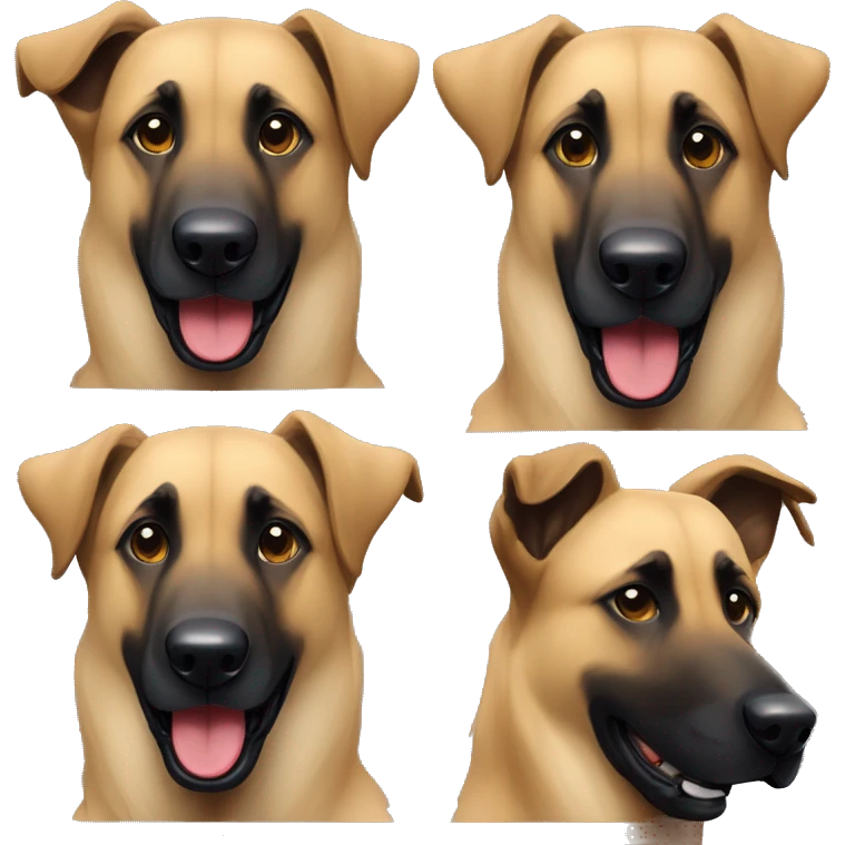 Belgian malinois. Anatolian shepherd emoji