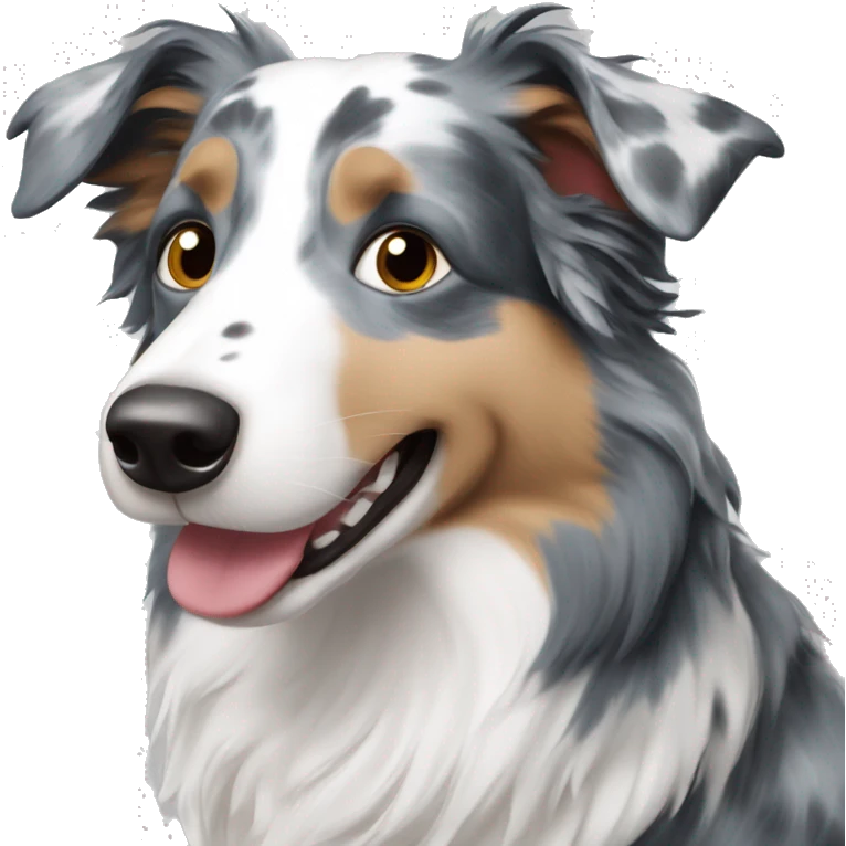 Blue Merle Border Collie emoji
