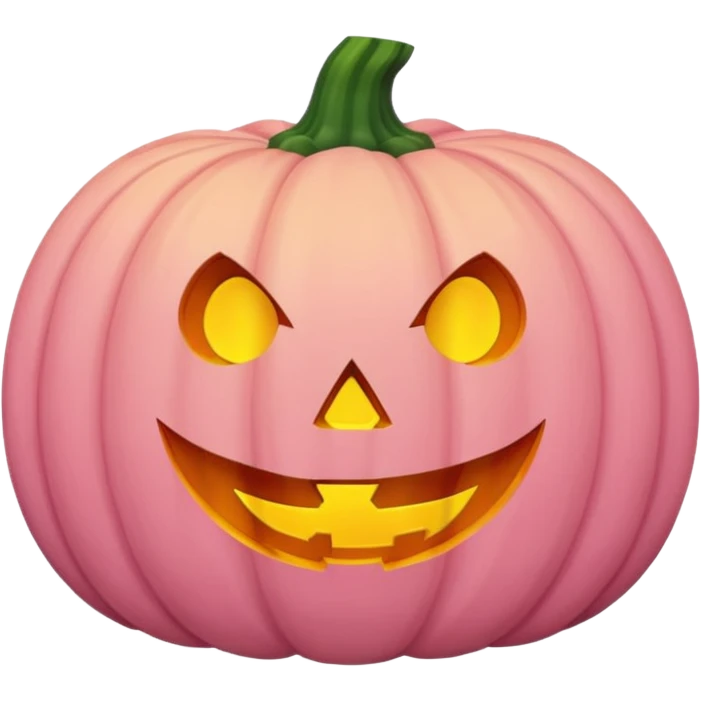 Halloween pumpkin pastel pink emoji