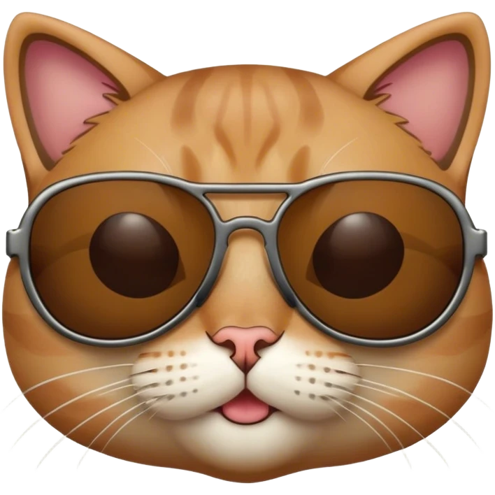 Cat with sunglasses emoji