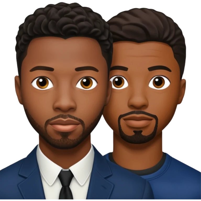 Chadwick boseman and Michael b Jordan together emoji