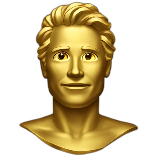 a man made out of gold emoji