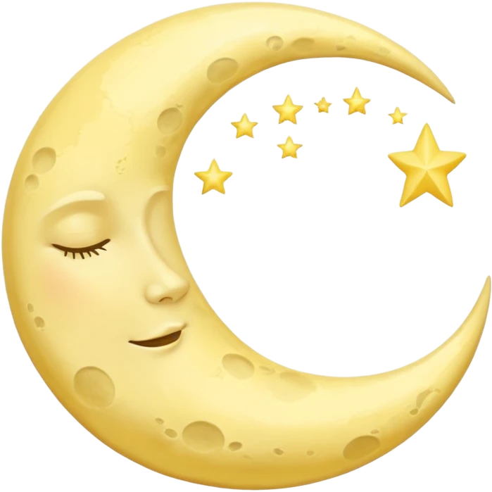 sleeping moon emoji