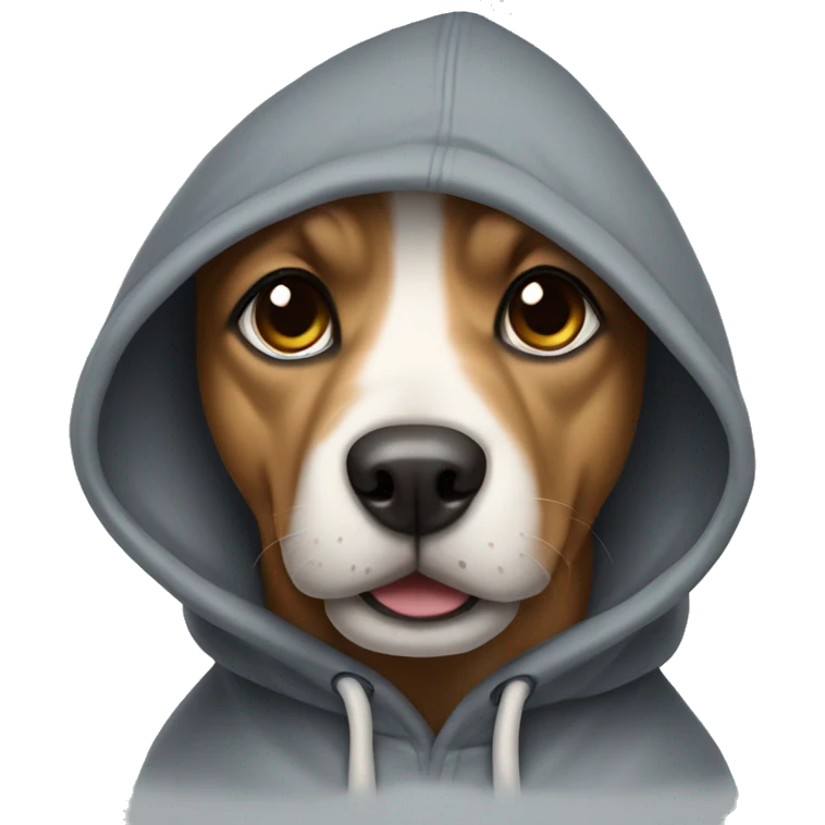 Dog with a hoodie  emoji