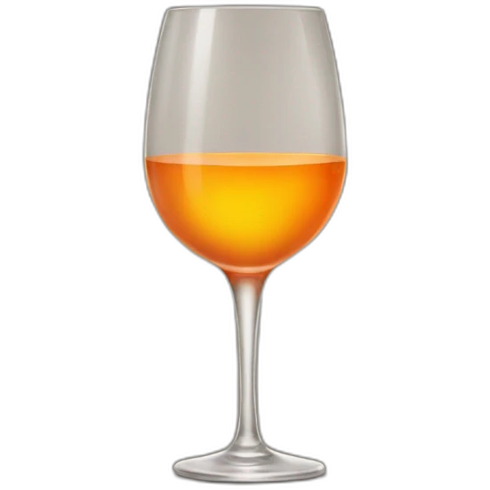 orange wine glass emoji