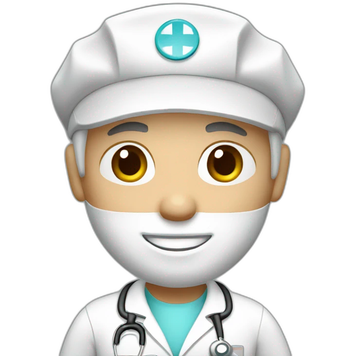 Nurse man white color  emoji