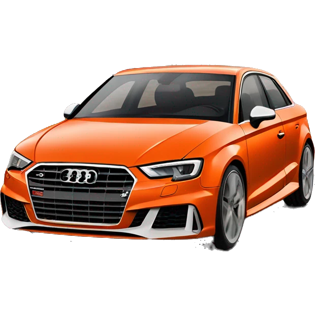 Orange audi s3 emoji