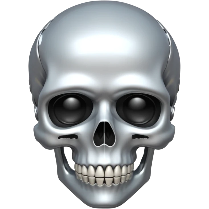 I want an Al wearing a skull emoji