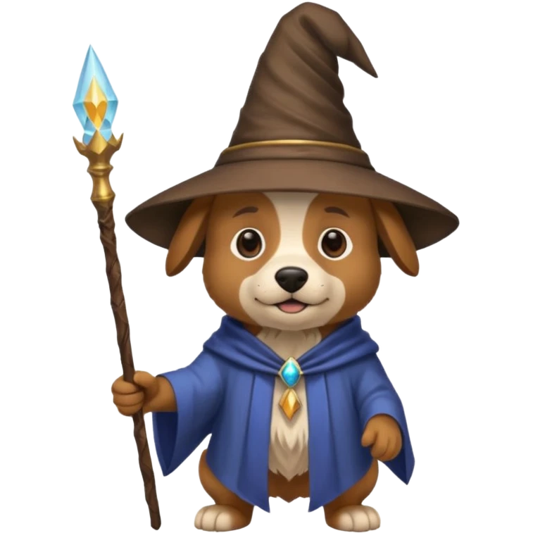 Dog wizard emoji