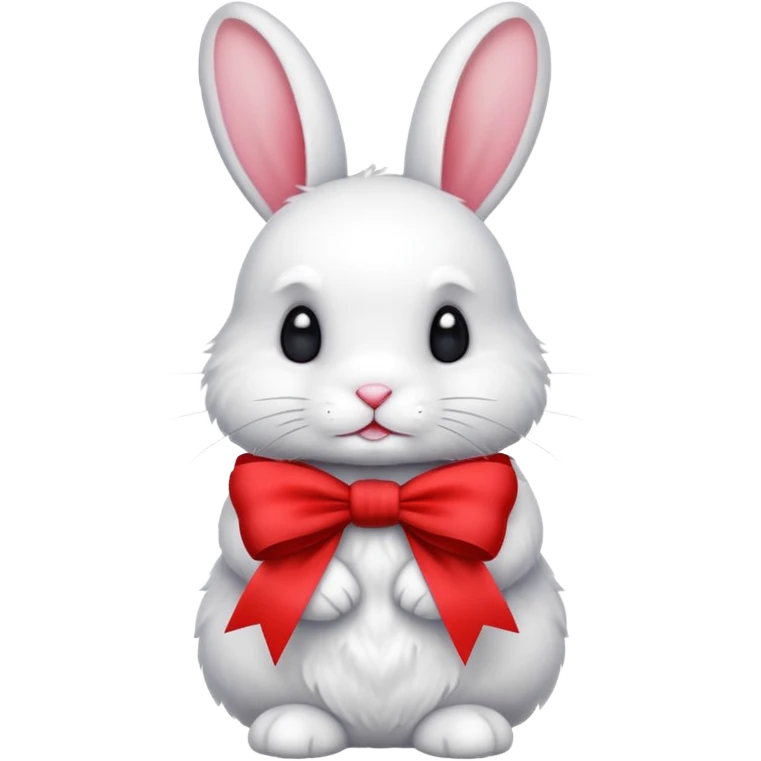 Red ribbon rabbit emoji
