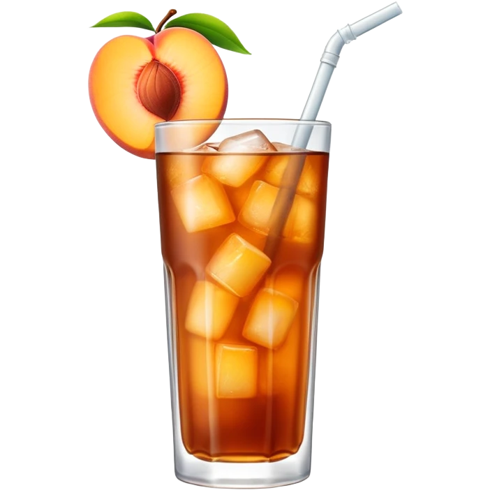 Peach ice tea emoji