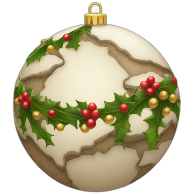 christmas globe emoji