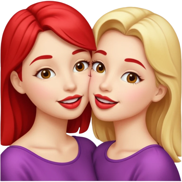 Girls kissing emoji