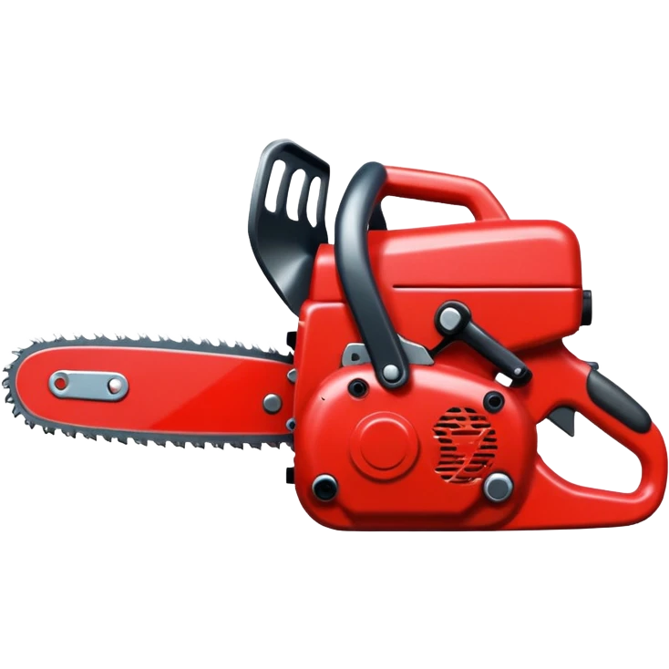 Red chainsaw  emoji