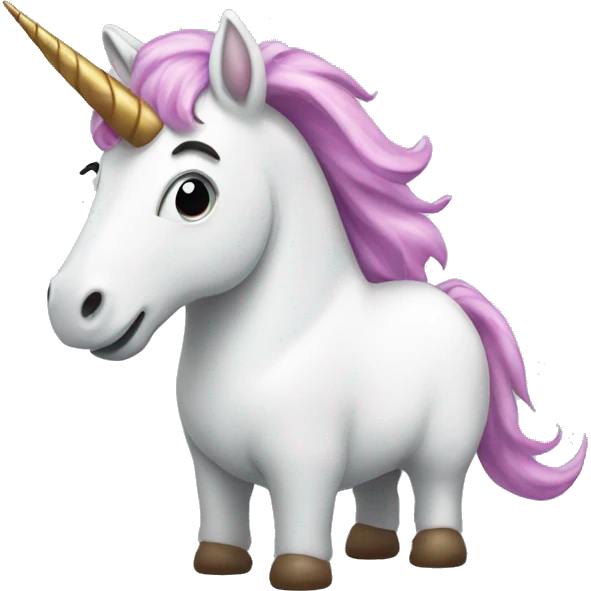 unicorn taking a poop emoji