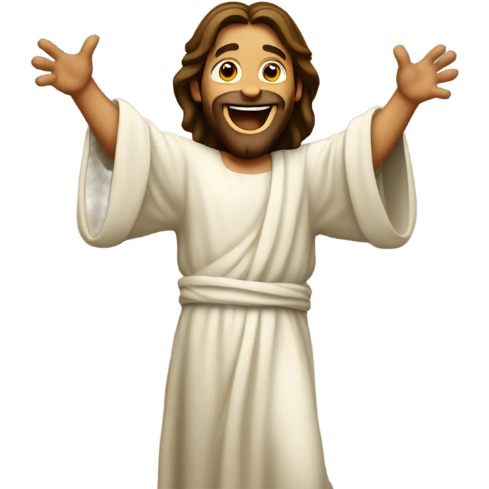 Excited Jesus emoji