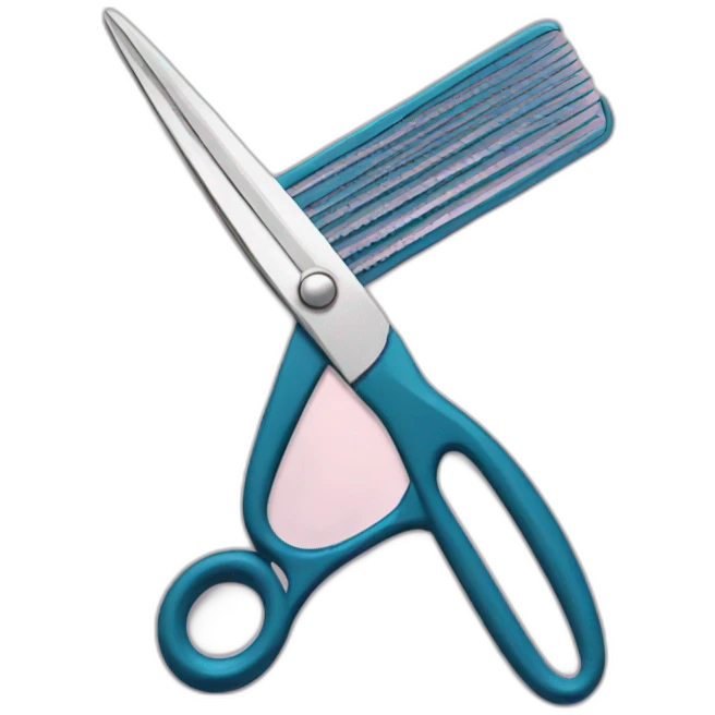 scissors and comb emoji