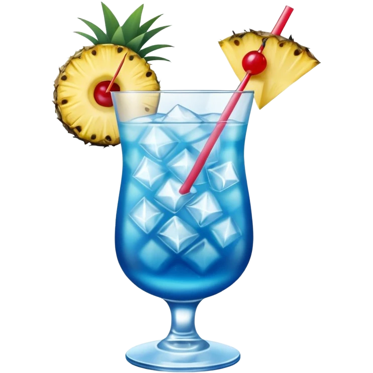 Blue Hawaiian drink emoji