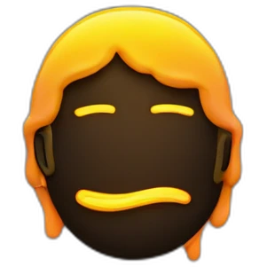 Juicy booty neon sign style man emoji
