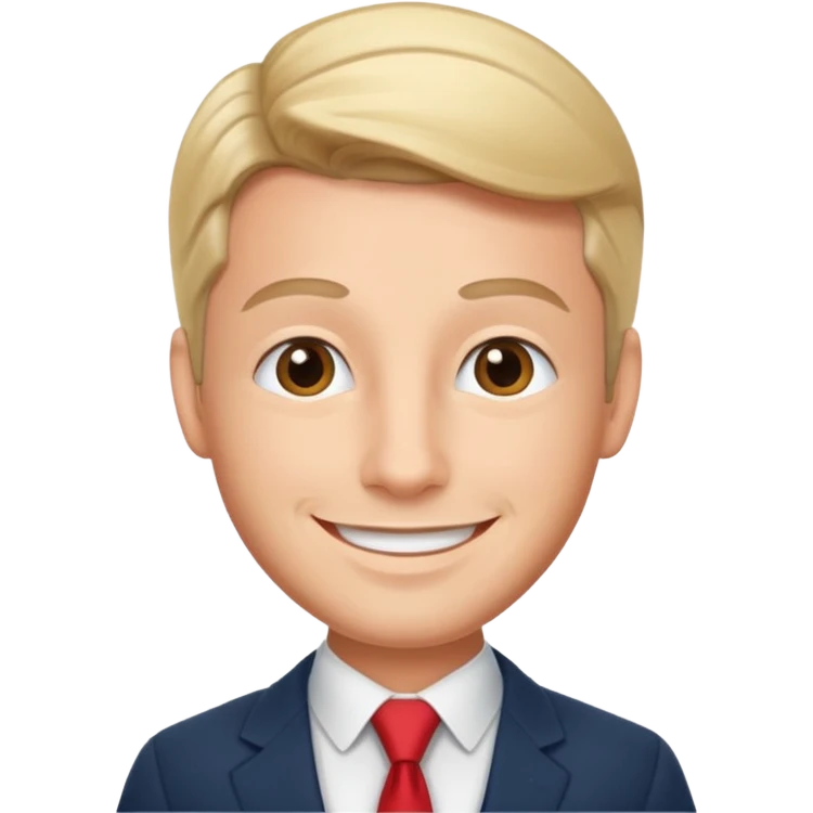 the swiss chris (banker influencer), looking professional emoji