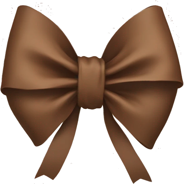 Brown bow emoji