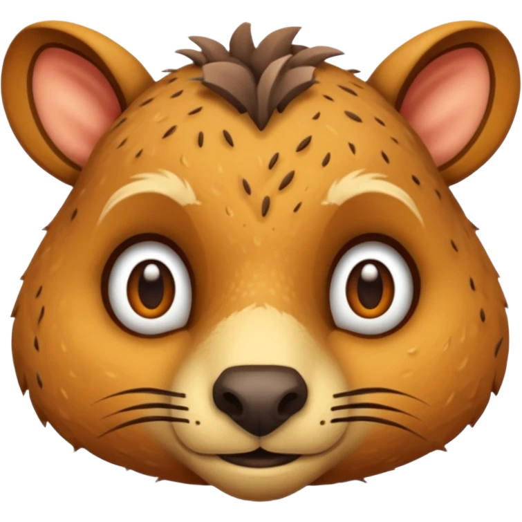 animals living in desert, just face emoji
