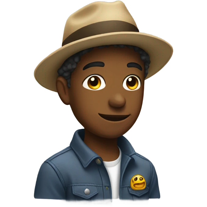 boys in hats with car emoji